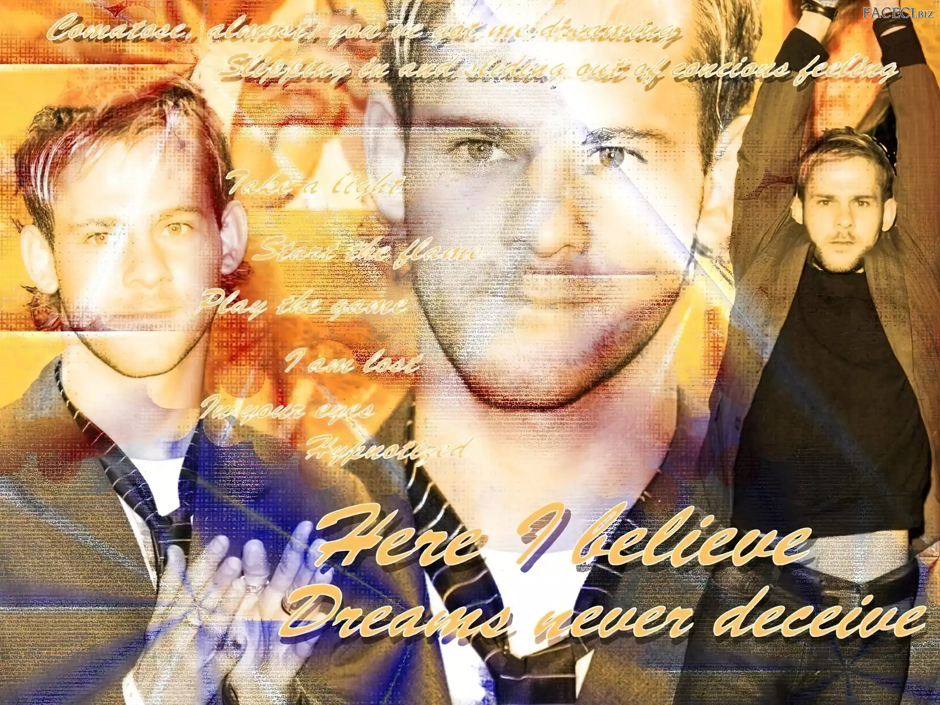 krawat, Dominic Monaghan, jasne włosy