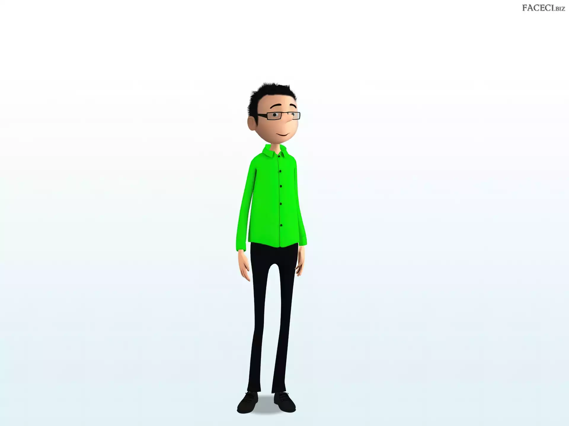 Mężczyzna, Animowana, Grafika, Postać